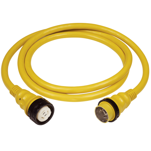 Marinco - Marinco 50A 125V Shore Power Cable - 50' - Yellow