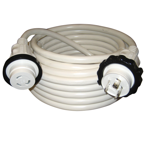 Marinco - Marinco 30A 125V Molded Standard Cordset - White - 50'