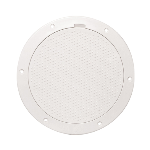 Beckson Marine - Beckson 6" Non-Skid Pry-Out Deck Plate - White