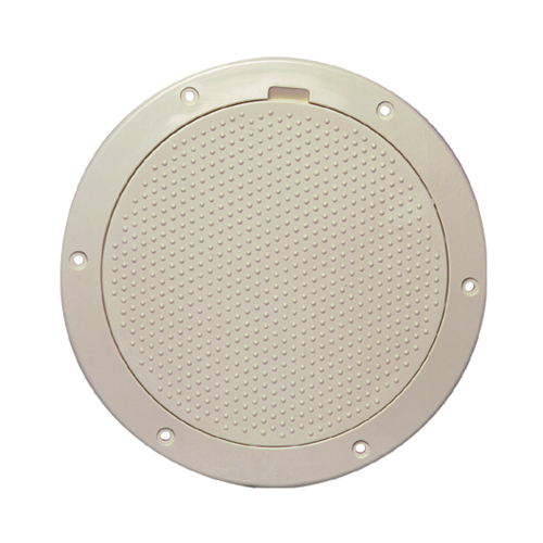 Beckson Marine - Beckson 6" Non-Skid Pry-Out Deck Plate - Beige