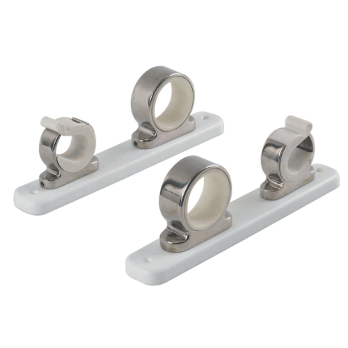 TACO Marine - TACO 2-Rod Hanger w/Poly Rack - Polished Stainless Steel