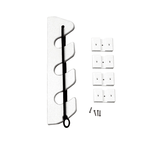 TACO Marine - TACO 3-Rod Poly Bungee Rod Holder Rack - White