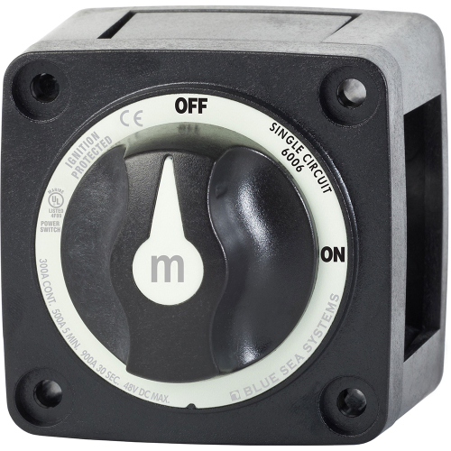 Blue Sea Systems - Blue Sea 6006200 Battery Switch Mini ON/OFF - Black