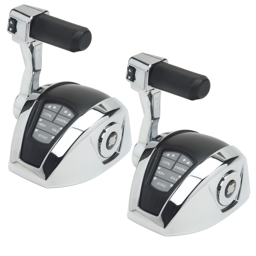 Uflex USA - UFlex Power A Electronic Control Package w/ Trim - Single Engine/Dual Station - Mechanical Throttle/Mechanical S