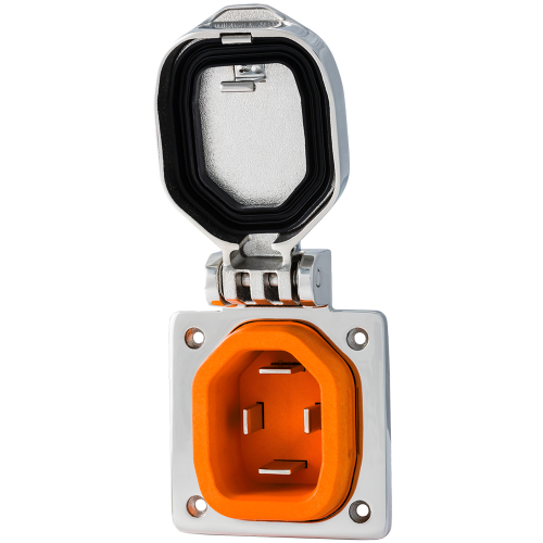 SmartPlug - SmartPlug 50 Amp Boat &amp; RV Inlet - Stainless Steel