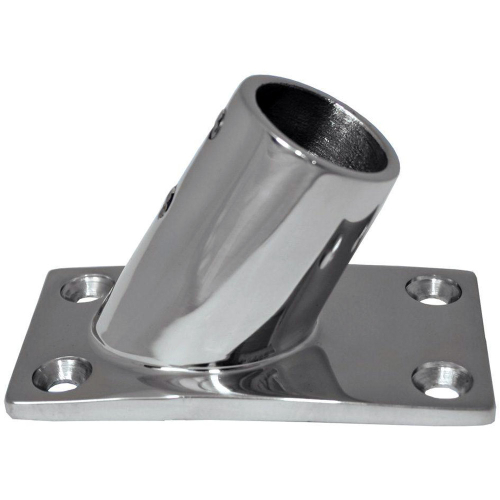Whitecap - Whitecap ⅞" O.D. 60° Rectangle Base SS Rail Fitting