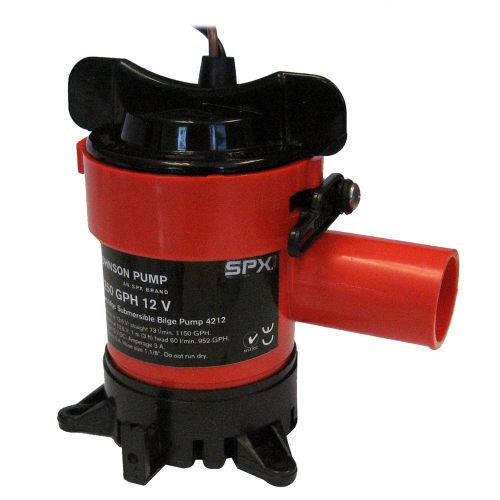 Johnson Pump - Johnson Pump 1250 GPH Bilge Pump 1-1/8" Hose 12V