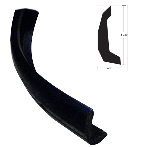 TACO Marine - TACO Semi-Rigid Rub Rail Kit - Black w/No Insert - 30'