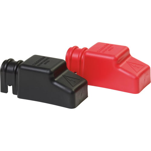 Blue Sea Systems - Blue Sea 4018 Square CableCap Insulators Pair Red/Black