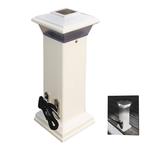 Dock Edge - Dock Edge Cleatlite Solar Dock Light w/SS Mooring Cleat 12"