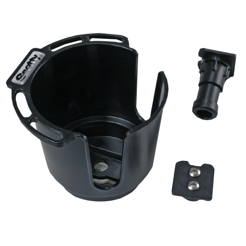 Scotty - Scotty 311 Drink Holder w/Bulkhead/Gunnel Mount & Rod Holder Post Mount - Black