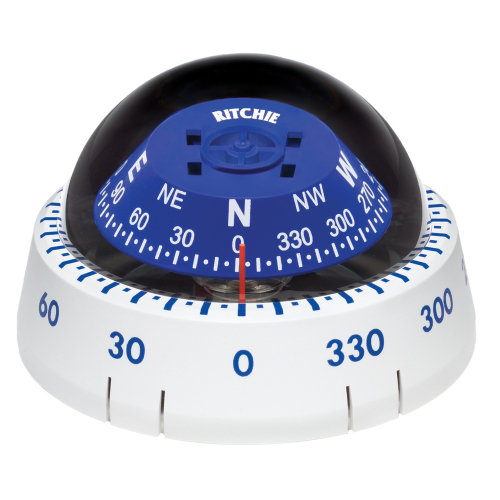 Ritchie - Ritchie XP-99W Kayaker Compass - Surface Mount - White
