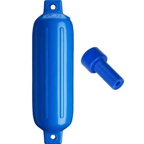 Polyform U.S. - Polyform G-3 Twin Eye Fender 5.5" x 19" - Blue w/Air Adapter