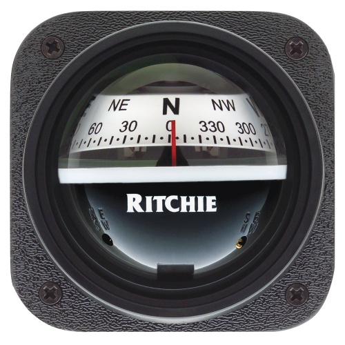 Ritchie - Ritchie V-527 Kayak Compass - Bulkhead Mount - White Dial