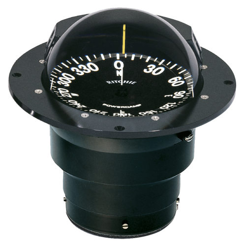 Ritchie - Ritchie FB-500 Globemaster Compass - Flush Mount - Black - 12V - 5 Degree Card