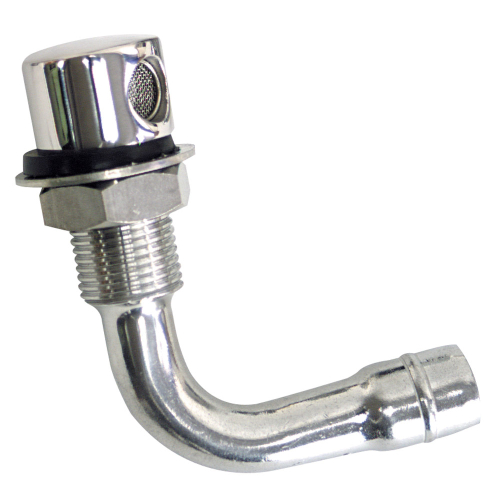 Whitecap - Whitecap Fuel Vent - Round Head, 90 Degree, 5/8" Hose