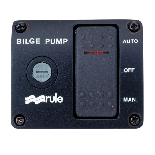 Rule - Rule Deluxe 3-Way Lighted Rocker Panel Switch