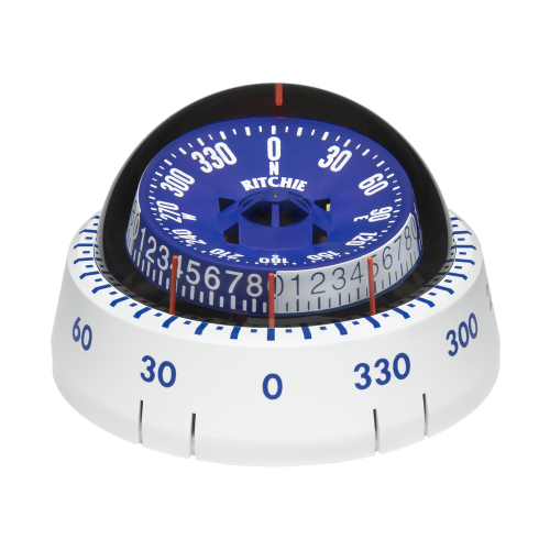 Ritchie - Ritchie XP-98W X-Port Tactician Compass - Surface Mount - White