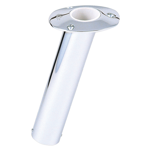 Lee's Tackle - Lee's 15° Stainless Steel Flush Mount Rod Holder - 2.25" O.D.