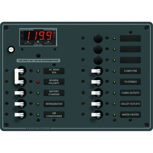 Blue Sea Systems - Blue Sea 8407 AC Main + 11 Positions