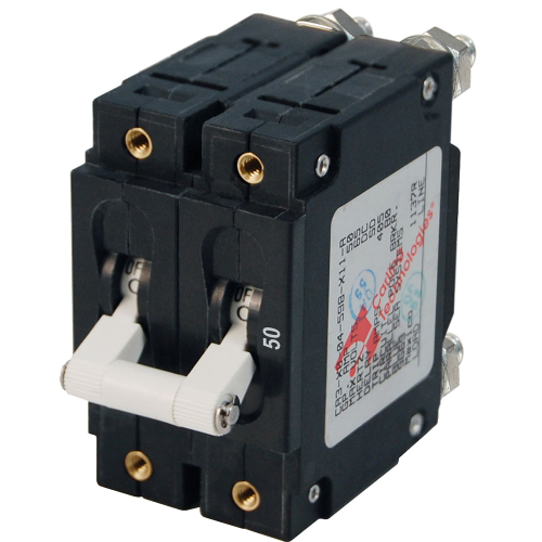 Blue Sea Systems - Blue Sea 7251 C-Series Double Pole Circuit Breaker - 50A