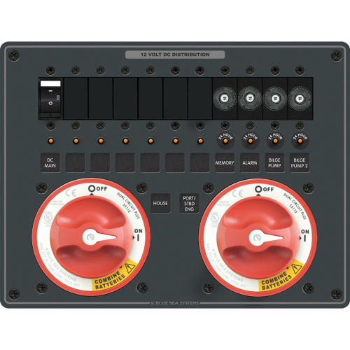 Blue Sea Systems - Blue Sea 8693 e-Series Dual Circuit Plus 2 5511e