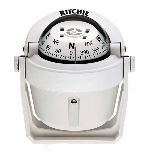 Ritchie - Ritchie B-51W Explorer Compass - Bracket Mount - White