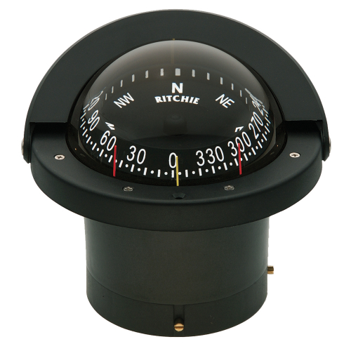 Ritchie - Ritchie FN-203 Navigator Compass - Flush Mount - Black
