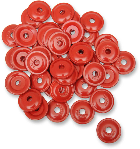 Woodys - Woodys Round Digger Aluminum Support Plates - 5/16in. - Red (48pk.) - AWA-3790