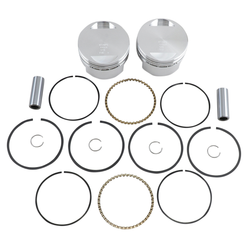 Wiseco - Wiseco K Piston Kit (73ci., Flat Top) - Standard Bore 3.498in., 9:1 Compression - K1660