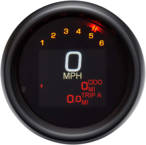 Dakota Digital - Dakota Digital MLX Series Gauge Speedometer/Tachometer - 3-3/8in. - Black - MLX-3004-K