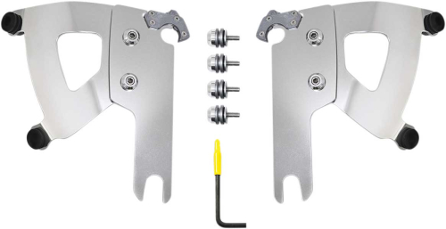 Memphis Shades - Memphis Shades Trigger Lock Mount Kit for Road Warrior Fairing - Polished - MEK2040