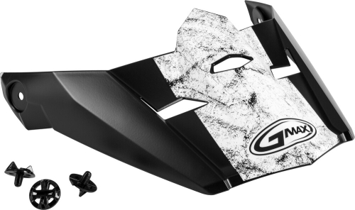 G-Max - G-Max Visor with Screws for MX-46 Dominant Helmets - Matte Black/White/Red - XS-SM - G046903