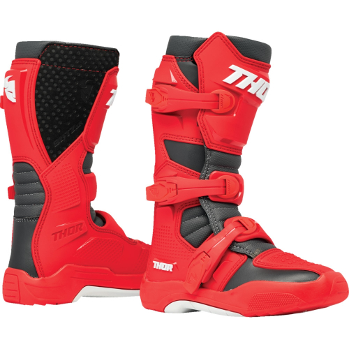 Thor - Thor Blitz XR Youth Boots - 3411-0757 - Red/Charcoal - 6