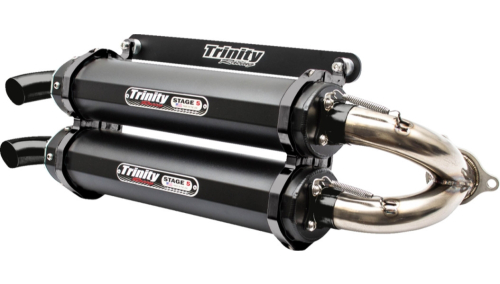 Trinity Racing - Trinity Racing Stage 5 Dual Slip-On - Black - TR-4152S-C2