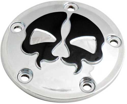 Drag Specialties - Drag Specialties Split Skull Points Cover - Chrome - 0940-1612