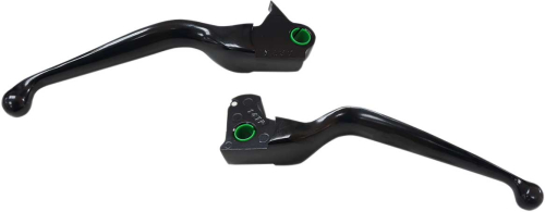Drag Specialties - Drag Specialties Wide Blade Lever Set - Matte Black - 0610-1983