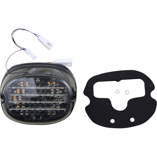 Custom Dynamics - Custom Dynamics Low-Profile LED Taillights with Integrated Turn Signals - No Window - Smoke Lens - CD-INT-TL-NW-S