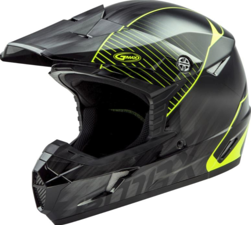 G-Max - G-Max MX46 Colfax Youth Helmet - G3463602 - Black/Hi-Vis Yellow - Large
