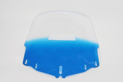 Memphis Shades - Memphis Shades Gold Wing Windshield with Vent Hole - Standard - Gradient Blue - MEP4876