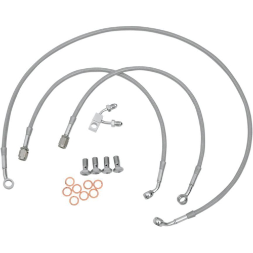 Goodridge - Goodridge Front OEM-Style DOT/TUV Brake Line Kit - +8in. Length - HD92127-C+8