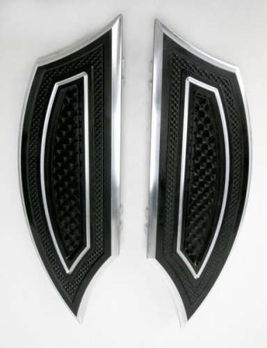 Eddie Trotta Designs - Eddie Trotta Designs Driver Floorboards - Black Anodized - TC-554
