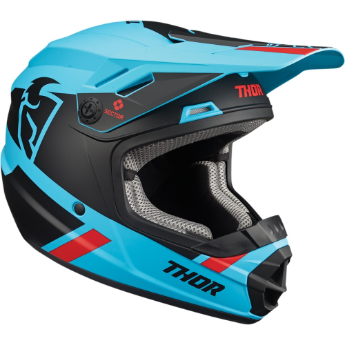 Thor - Thor Sector Mips Split Youth Helmet - 0111-1466 - Blue/Black - Small