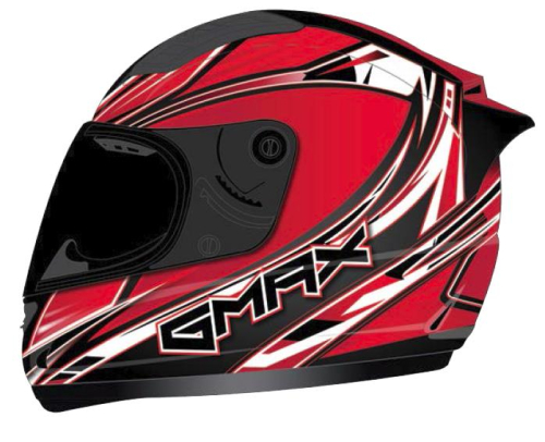 G-Max - G-Max FF49 Sektor Snow Helmet - XF-3-72-6301XS - Red/White/Black - X-Small