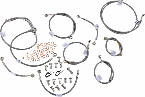 Galfer Brakes - Galfer Brakes Stainless Steel Front/Rear Hydraulic Brake Line Kit - FK003D323-11