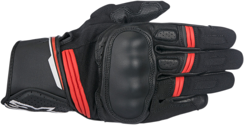 Alpinestars - Alpinestars Booster Leather Gloves - 3566917-13-S - Black/Red - Small