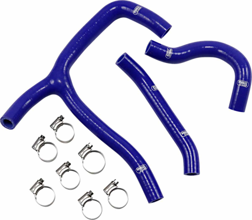 Moose Racing - Moose Racing Radiator Hose/Clamp Kit - Blue - 1902-1227