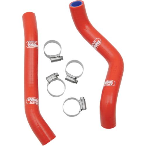 Moose Racing - Moose Racing Radiator Hose/Clamp Kit - Red - MBU-KAW-44-RD