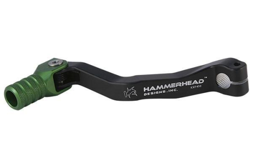 Hammerhead Designs - Hammerhead Designs Shifter Lever Kit with Knurled Shifter Tip (+5mm Offset) - Black/Green - 01-0345-04-30
