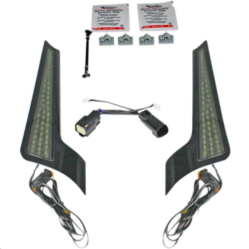 Custom Dynamics - Custom Dynamics Fascia LED Panel - Gloss Black With Smoked Lens - CD-FASCIA-BCMBS